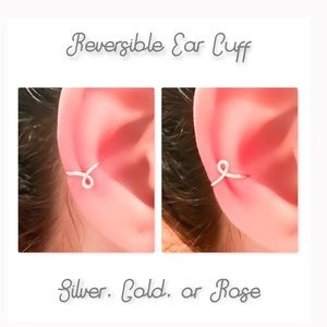 𝟯 𝗣𝗔𝗖𝗞 - reversible conch cartilage clip on cartilage earring fake piercing